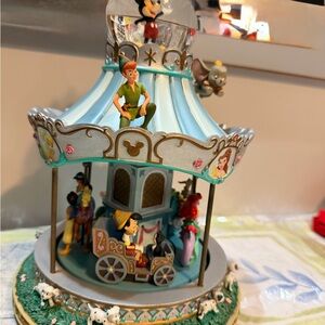 Disney Carousel Home Accent Decor - Blue and Gold